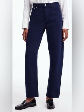 Madewell Darted Barrel-Leg Jeans Juniper Berry Garment-Dyed Size 27